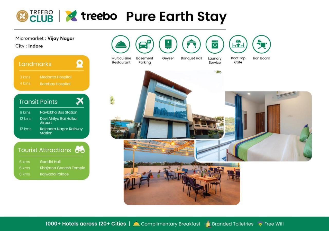 Treebo Pure Earth Stay, Vijay Nagar Indore Exterior foto
